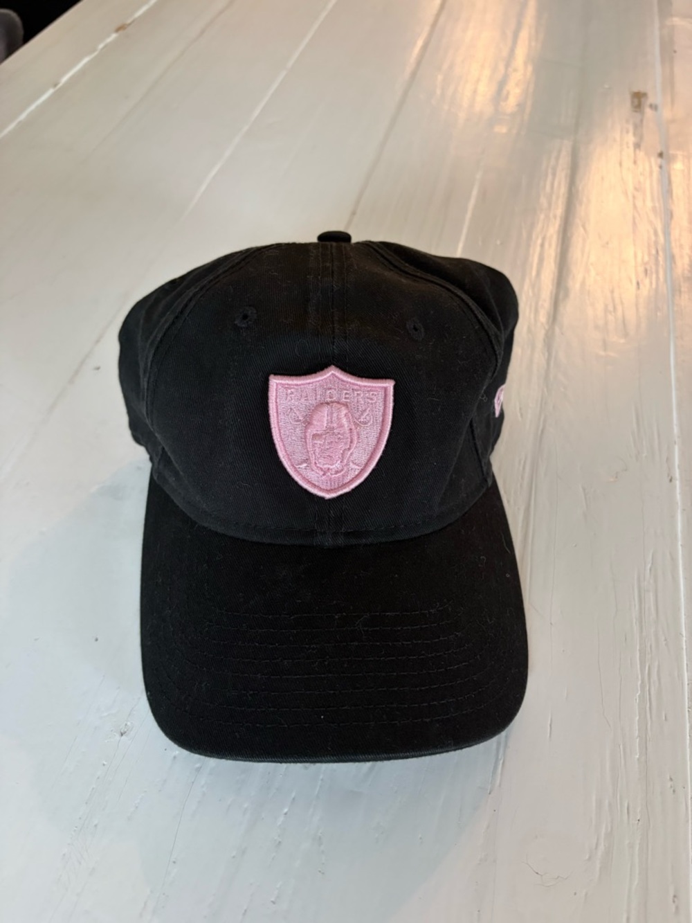 NFL Black Kids Baseball Cap with Pink Shield Patch